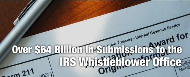 Over $15 Billion in Submissions to the IRS Whistleblower Office